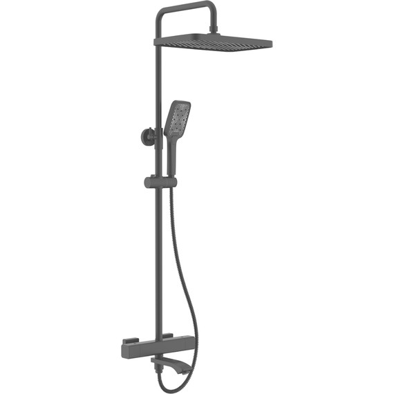 Душевая система с термостатом Raglo R01.26.06, чёрный - фото 