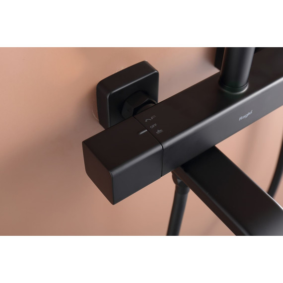 Душевая система с термостатом Raglo R22.26.06, чёрный - фото 10