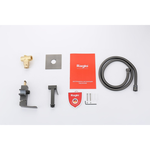 Набор для гигиенического душа Raglo R01.52.09 (со скрытой частью) графит - фото 8