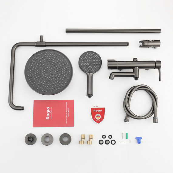 Душевая система Raglo R20.24.09, графит - фото 11