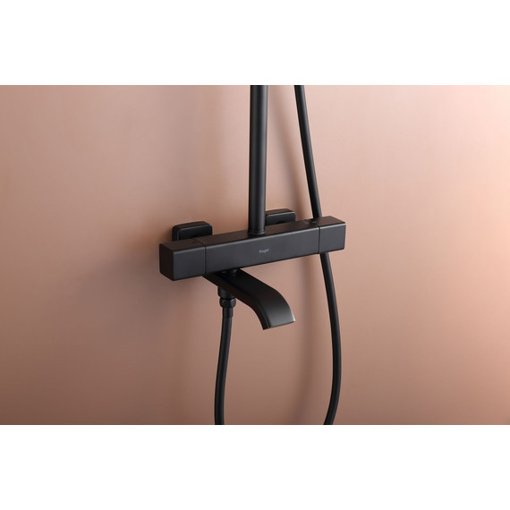Душевая система с термостатом Raglo R22.26.06, чёрный - фото 9