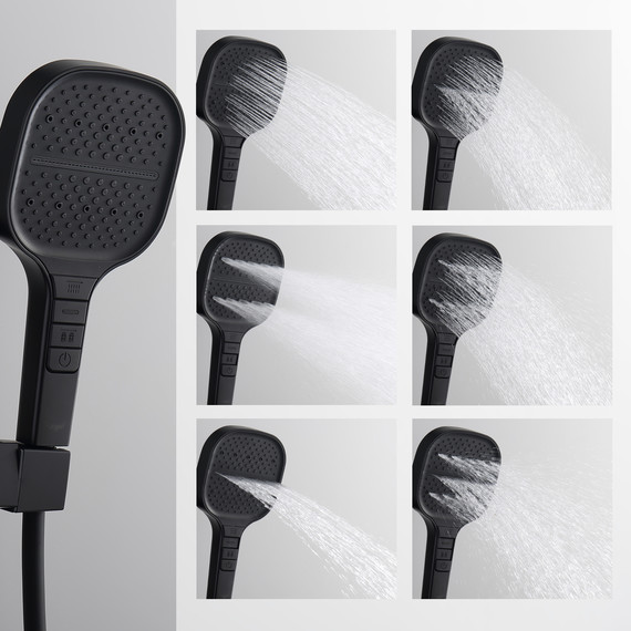 Душевая система Raglo R51.24.06, чёрный - фото 10