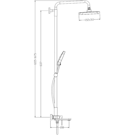 Душевая система Raglo R50.24, хром - фото 2