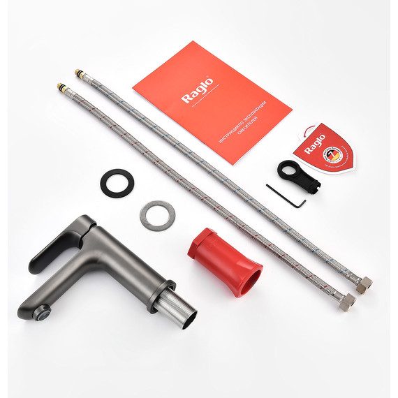 Смеситель для раковины Raglo R03.10.09, графит - фото 9