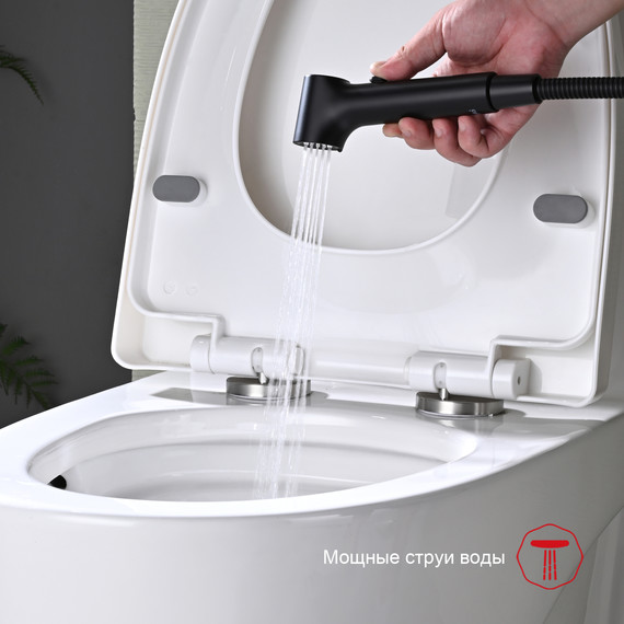 Набор для гигиенического душа Raglo R03.51.06, чёрный - фото 6