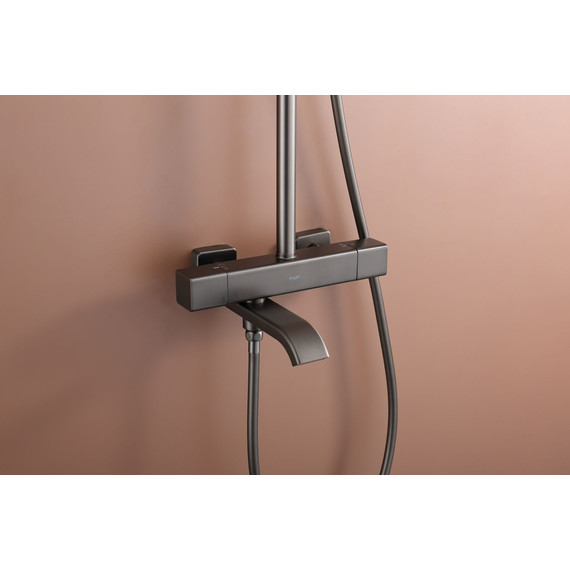 Душевая система с термостатом Raglo R22.26.09, графит - фото 16