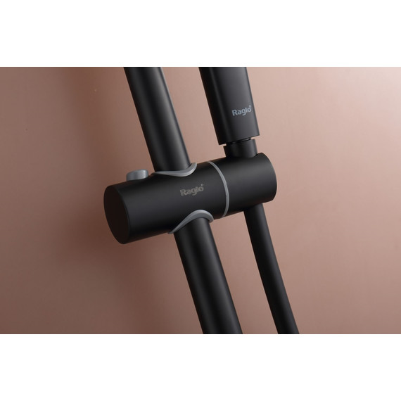 Душевая система с термостатом Raglo R22.26.06, чёрный - фото 13