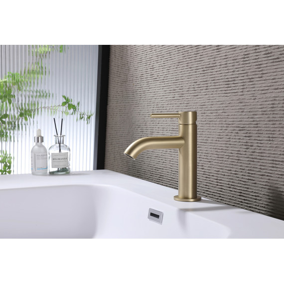 Смеситель для раковины Abber Wasser Kreis AF8110G, золото матовый, Цвет производителя: золото матовое - фото 2