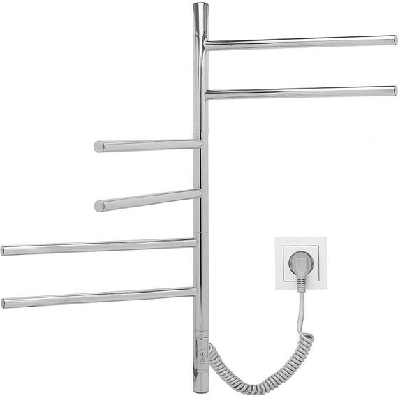 Полотенцесушитель электрический Vincea П6 425x800 мм, хром (возможность скрытого подключения) VTD-1S2CE - фото 