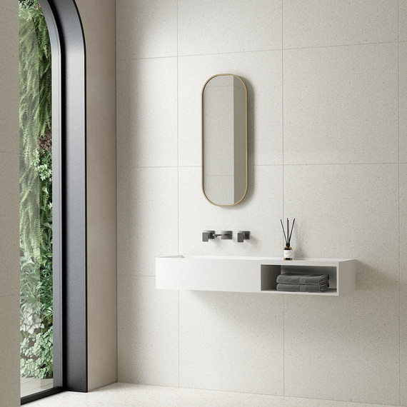 Раковина подвесная Vincea Solid Surface 80 см VWB-6S180MW, белый матовый - фото 4