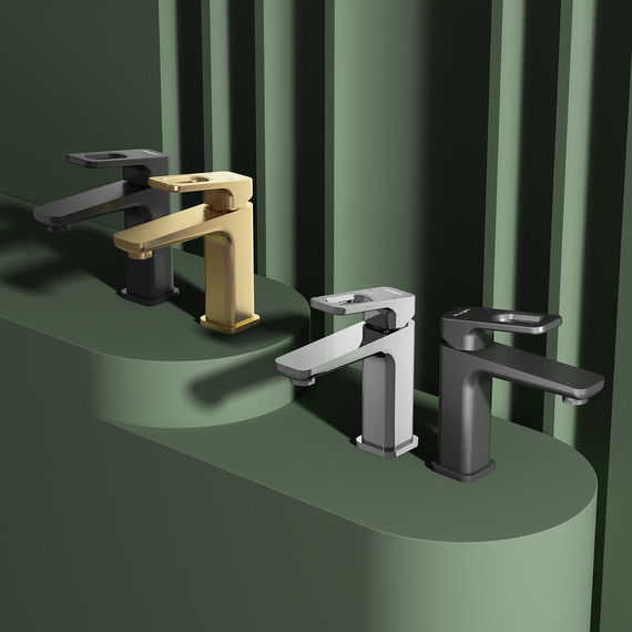 Смеситель для раковины Raglo R51.10.03, золотой сатин - фото 10