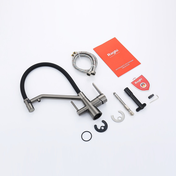 Смеситель для кухни Raglo R80.62.09, графит - фото 14