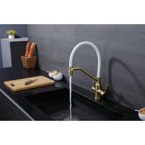 Смеситель для кухни Raglo R81.62.03, золотой сатин - фото 10