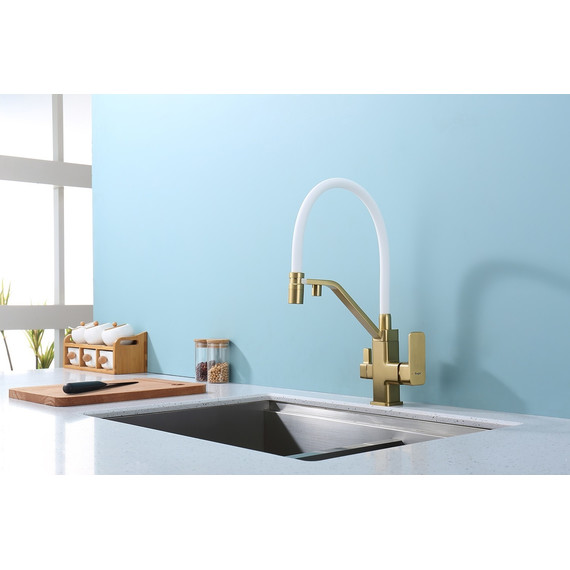 Смеситель для кухни Raglo R85.62.03, золотой сатин - фото 3