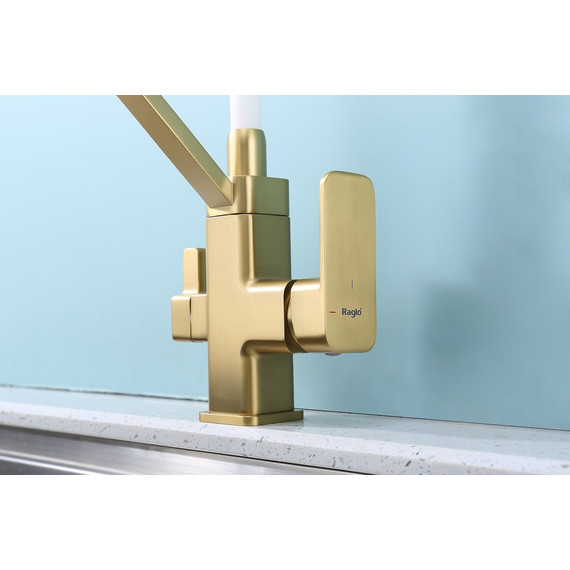 Смеситель для кухни Raglo R85.62.03, золотой сатин - фото 9