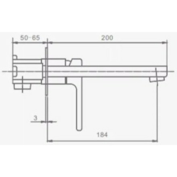 Смеситель для раковины Raglo R30.11 (со скрытой частью) хром - фото 2