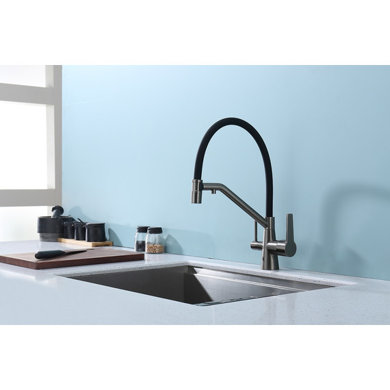 Смеситель для кухни Raglo R80.62.09, графит - фото 3