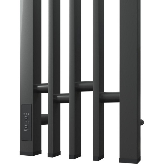 Полотенцесушитель электрический Point Фрея П2 180x1200 мм PN20732GB (возможность скрытого подключения) L, графит - фото 4