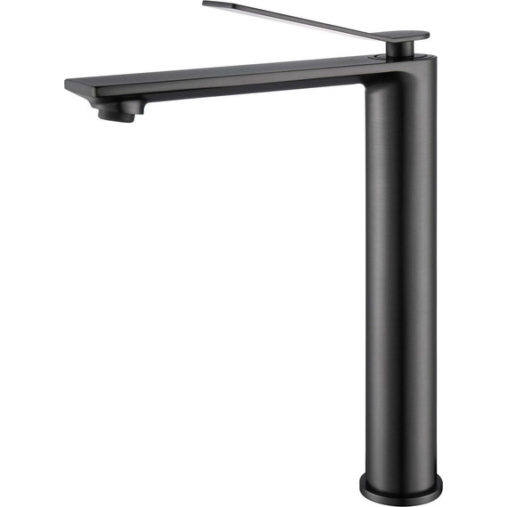 Смеситель для раковины высокий Vincea Verse VBF-2VE2GM, вороненая сталь - фото 