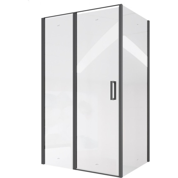 Душевое ограждение CeruttiSpa 120x90 см VICTORIA120B, чёрный/прозрачное - фото 6