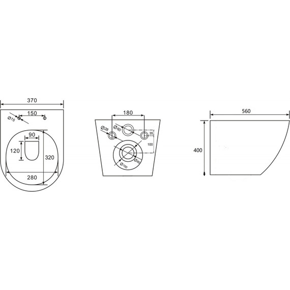 Унитаз подвесной безободковый Abber Bequem AC1103 с крышкой микролифт, белый, Цвет производителя: белый - фото 7