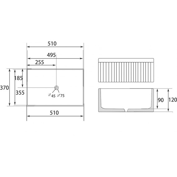 Раковина-чаша Abber Rechteck 50 см AC2216, белый - фото 7