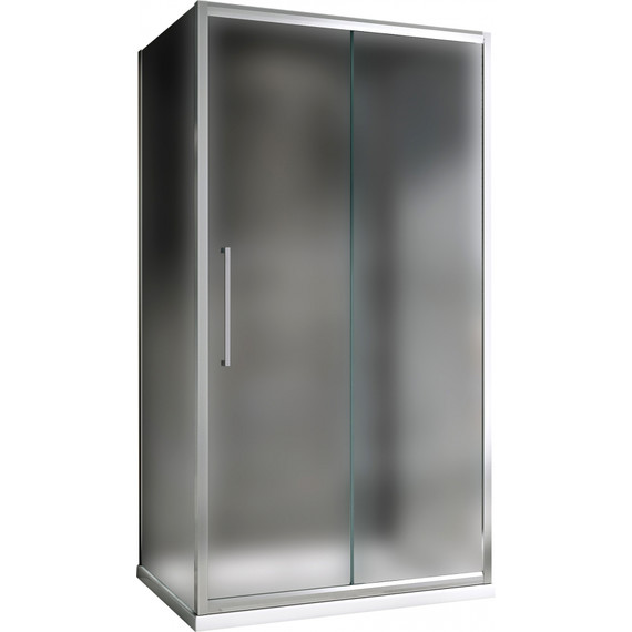 Душевое ограждение Abber Schwarzer Diamant 100x60 см AG30100MH-S60M-S60M, хром/матовое - фото 