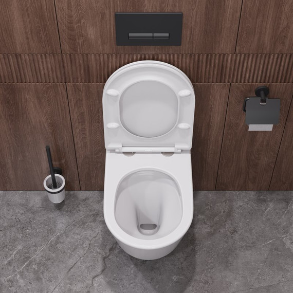 Унитаз подвесной безободковый Cezares Liner-Tor CZR-38083-49-TH-TOR/SC с крышкой микролифт (система смыва Торнадо) - фото 11