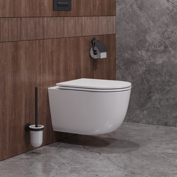 Унитаз подвесной безободковый Cezares Relax-Tor CZR-3806-53-TH-TOR/SC с крышкой микролифт (система смыва Торнадо) - фото 6