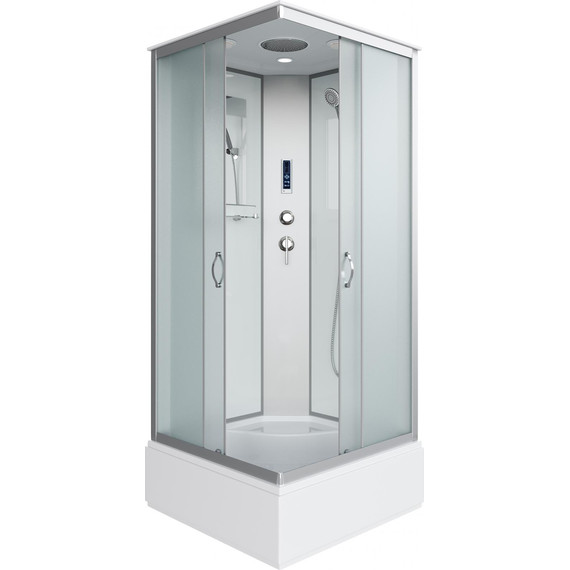 Душевая кабина Niagara Classic 90x90 см NG-1108-14P, серебро/матовое (безсиликоновая сборка) - фото 