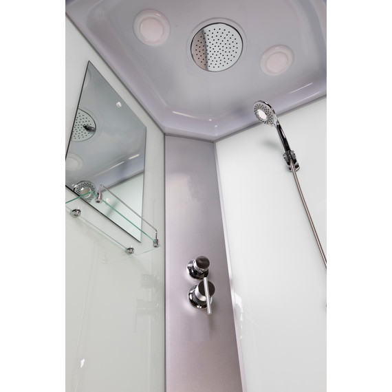 Гидробокс Niagara Classic 120x80 см NG-2310-14RF, серебро/матовое (безсиликоновая сборка) - фото 13