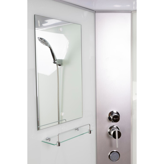 Душевая кабина Niagara Classic 100x80 см NG-33084-14L, серебро/матовое (безсиликоновая сборка) - фото 5