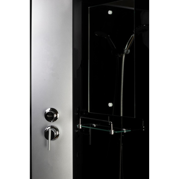 Душевая кабина Niagara Classic 120x80 см NG-2510-14LBK, серебро/тонированное (безсиликоновая сборка) - фото 5