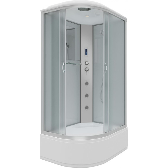 Гидробокс Niagara Classic 120x80 см NG-2310-14RF, серебро/матовое (безсиликоновая сборка) - фото 