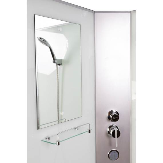 Гидробокс Niagara Classic 120x80 см NG-3312-14RBKTG, серебро/матовое (безсиликоновая сборка) - фото 6