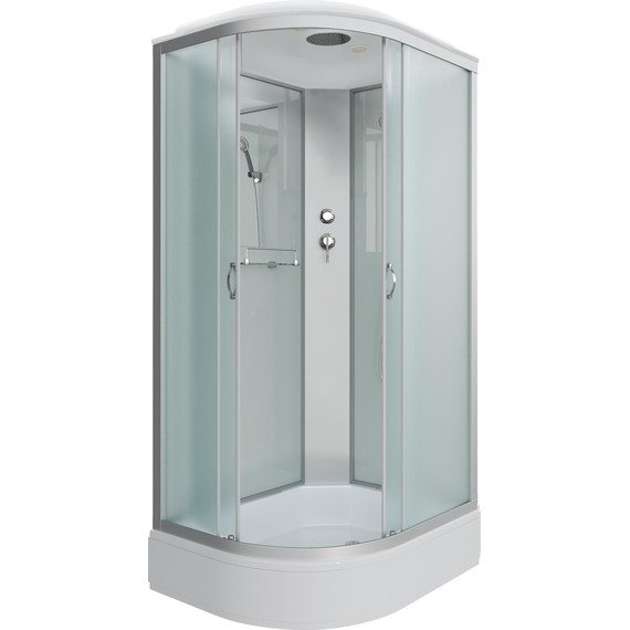 Душевая кабина Niagara Classic 110x80 см NG-33184-14R, серебро/матовое (безсиликоновая сборка) - фото 