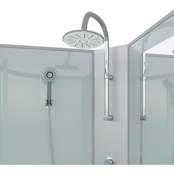 Гидробокс Niagara Classic 90x80 см NG-33984-14QBKTG, серебро/матовое (безсиликоновая сборка) - фото 4