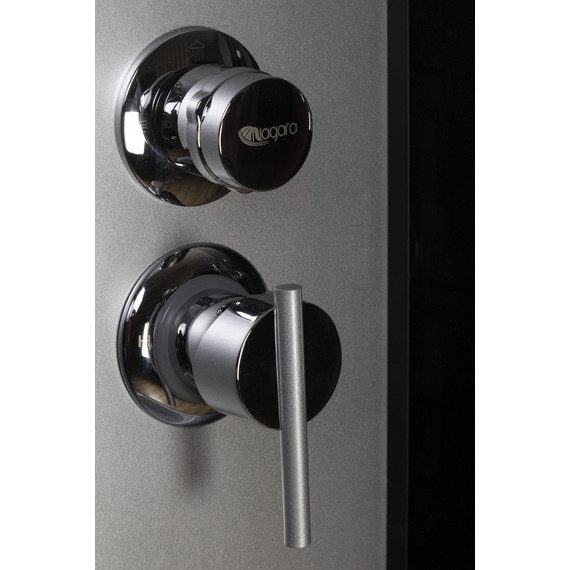 Гидробокс Niagara Classic 100x100 см NG-3502-14F, серебро/тонированное (безсиликоновая сборка) - фото 6