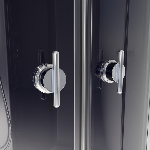 Душевая кабина Niagara Eco 90x90 см E90/26/TN, хром матовый/тонированное (безсиликоновая сборка) - фото 12