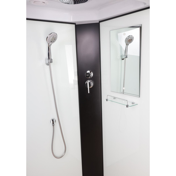 Душевая кабина Niagara Classic 100x100 см NG-6702-14, чёрный/прозрачное (безсиликоновая сборка) - фото 5