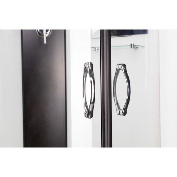 Гидробокс Niagara Classic 100x100 см NG-6702-14BKG, чёрный/прозрачное (безсиликоновая сборка) - фото 8