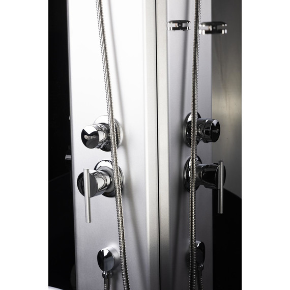 Душевая кабина Niagara Eco 100x100 см E100/13/TN, хром матовый/тонированное (безсиликоновая сборка) - фото 6