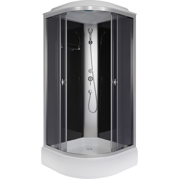 Душевая кабина Niagara Eco 90x90 см E90/26/TN, хром матовый/тонированное (безсиликоновая сборка) - фото 2