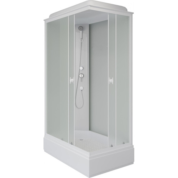 Душевая кабина Niagara Promo 110x80 см P110/80/26Q/MT, белый/матовое (безсиликоновая сборка) - фото 2