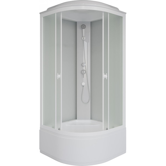 Душевая кабина Niagara Promo 80x80 см P80/40/MT, белый/матовое (безсиликоновая сборка) - фото 2