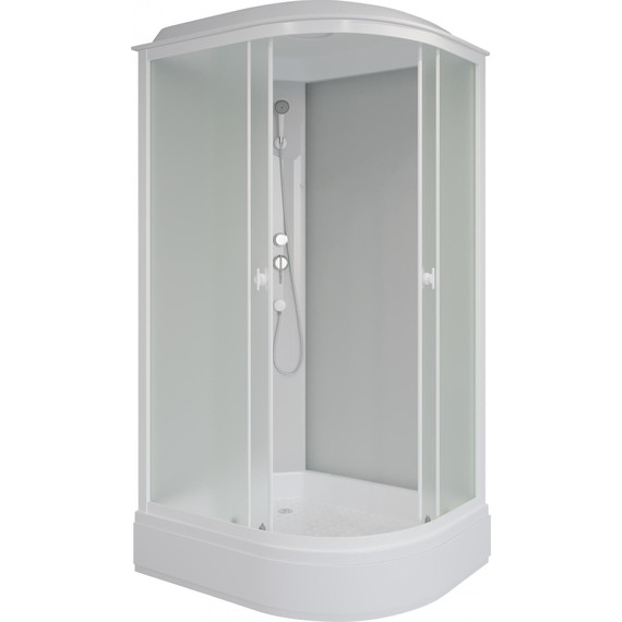 Душевая кабина Niagara Promo 100x80 см P100/80/26L/MT, белый/матовое (безсиликоновая сборка) - фото 2