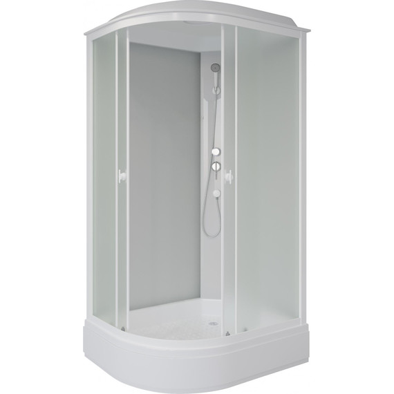 Душевая кабина Niagara Promo 110x80 см P110/80/26R/MT, белый/матовое (безсиликоновая сборка) - фото 2
