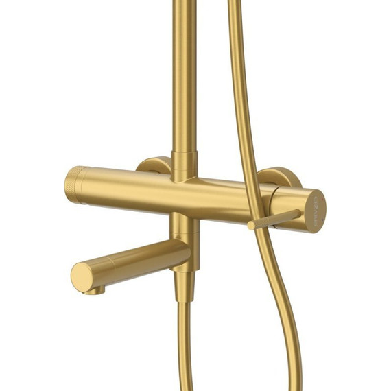 Душевая стойка Cezares RELAX-CVD-BORO, брашированное золото - фото 3