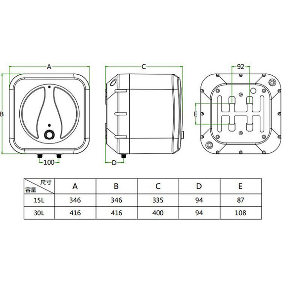 Водонагреватель (бойлер) Azario AZW 15 на 15 л - фото 4