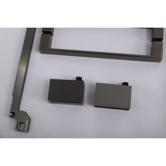 Душевое ограждение Cezares SLIDER-A-2-80/90-GRIGIO-GM (80-90)x(80-90) см (стекло 8 мм) оружейная сталь/тонированное - фото 4